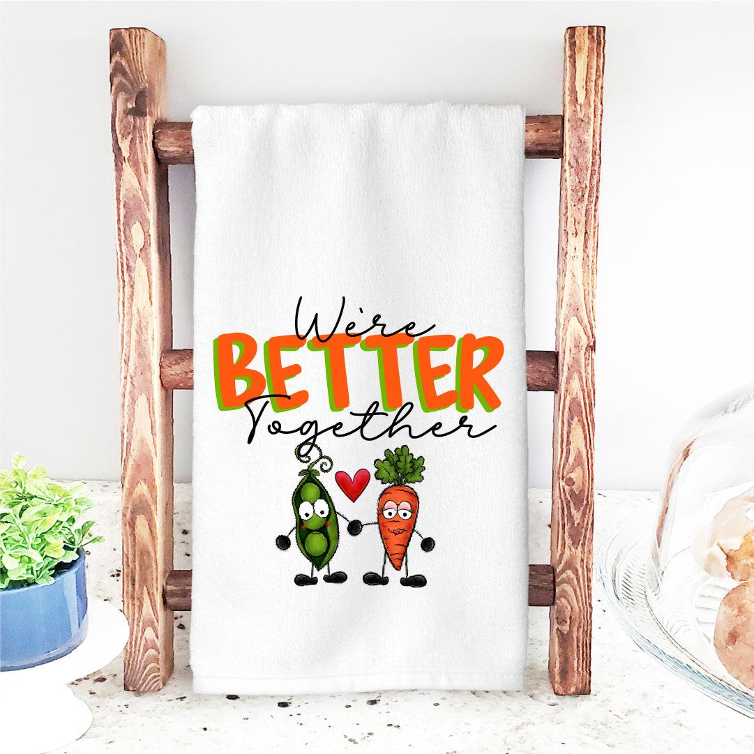 Peas and Carrots Valentine’s DTF Transfer | We're Better Together | Twins Designs - Nashville Design House