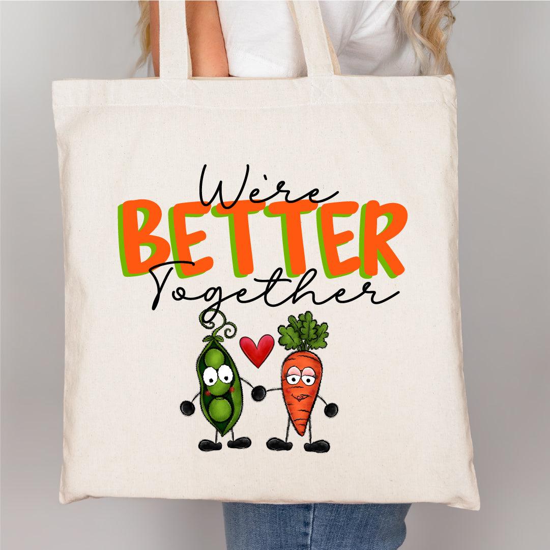 Peas and Carrots Valentine’s DTF Transfer | We're Better Together | Twins Designs - Nashville Design House