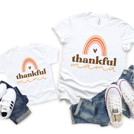 Rainbow Thankful Mama + Mini DTF Transfer - Nashville Design House