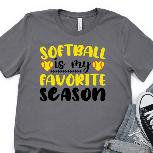 Softball Is My Favorite Season - Softball DTF Transfer - Nashville Design House