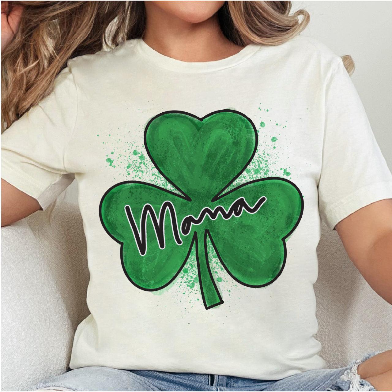 St. Patrick's Day Mama + Mini DTF Transfer for T-shirts - Nashville Design House