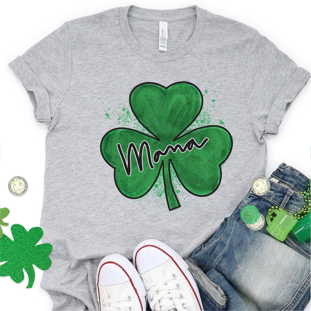 St. Patrick's Day Mama + Mini DTF Transfer for T-shirts - Nashville Design House