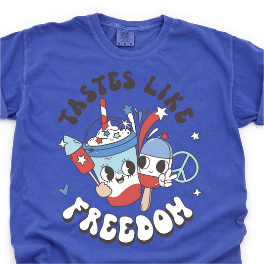 Tastes Like Freedom - 4th of July DTF Transfer - Independence Day T-shirt Transfer - Nashville Design House