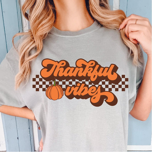 Thankful Vibes DTF Transfer - Nashville Design House