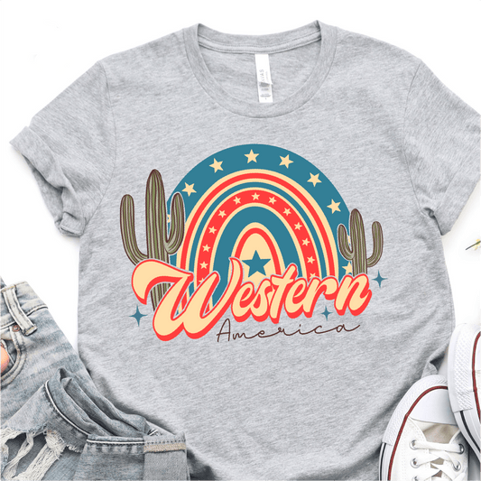 Western America - 4th of July DTF Transfer - Independence Day T-shirt Transfer - Nashville Design House