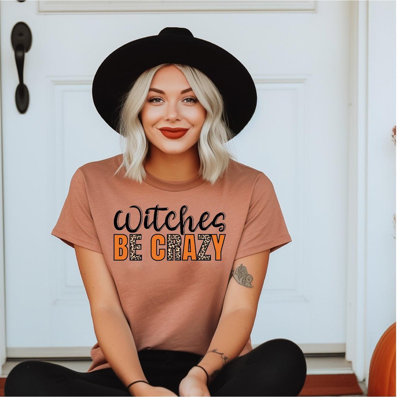 Witches Be Crazy - Leopard - DTF Transfer - Halloween T-shirt Transfer - Nashville Design House