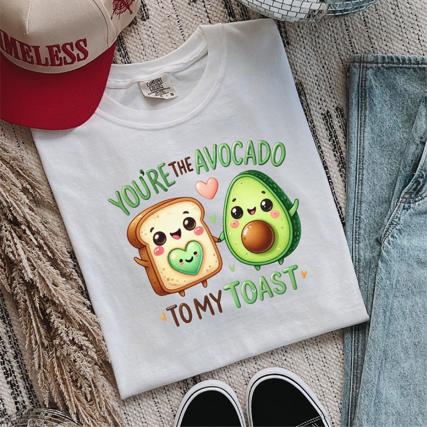 You’re The Avocado To My Toast Valentine's DTF Transfer - Nashville Design House