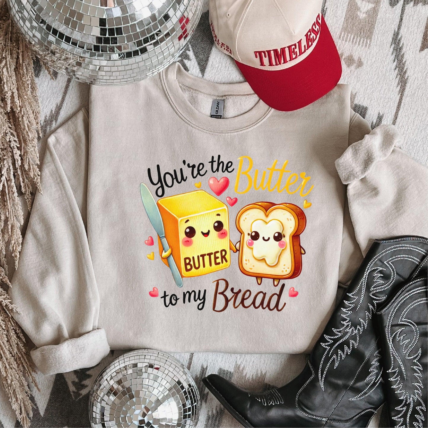 You’re The Butter To My Bread Valentine's DTF Transfer - Nashville Design House