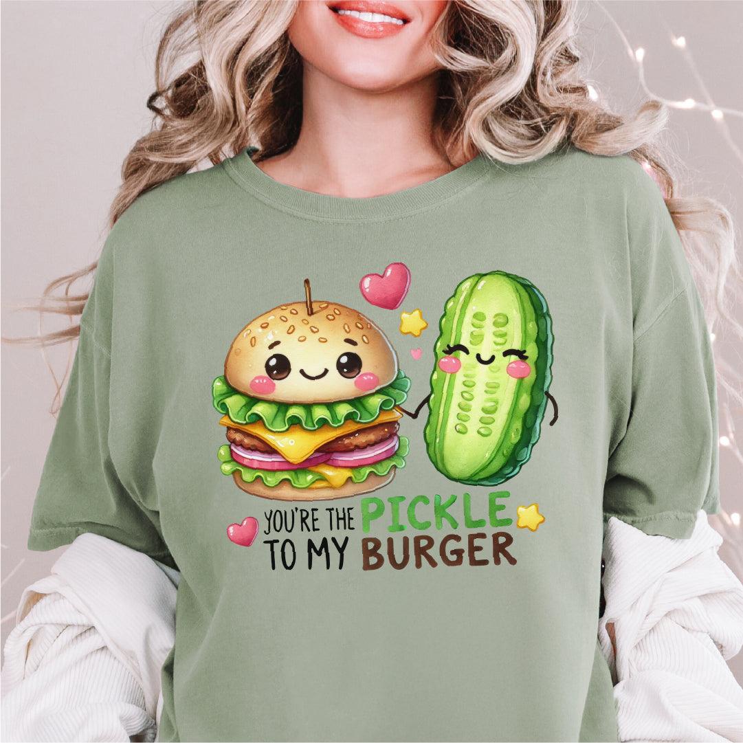 You’re the Pickle to My Burger Valentine's DTF Transfe - Nashville Design House