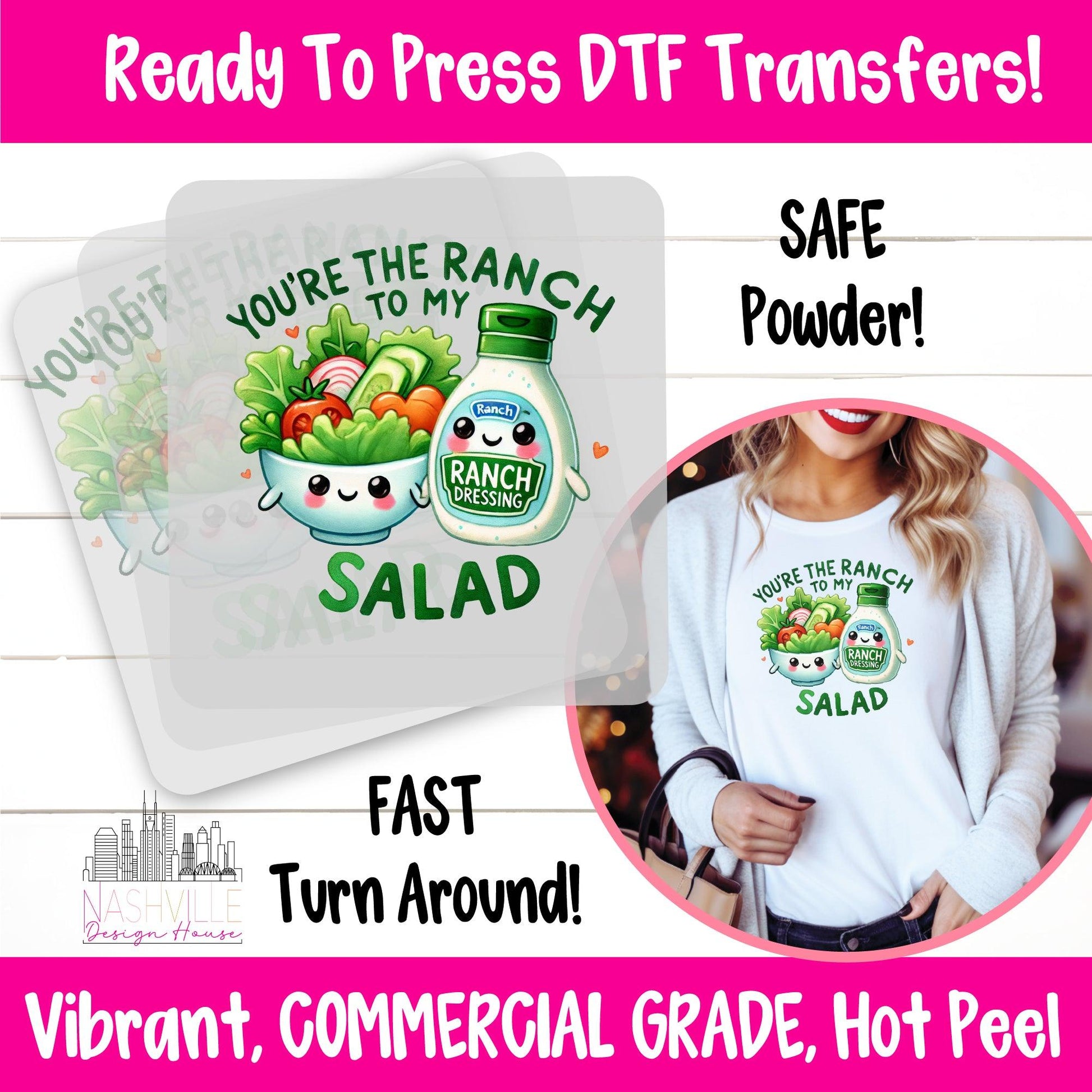 You’re the Ranch to My Salad Valentine's DTF Transfer (Copy) - Nashville Design House